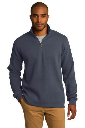 # F295 Port Authority Slub Fleece 1/4-Zip Pullover