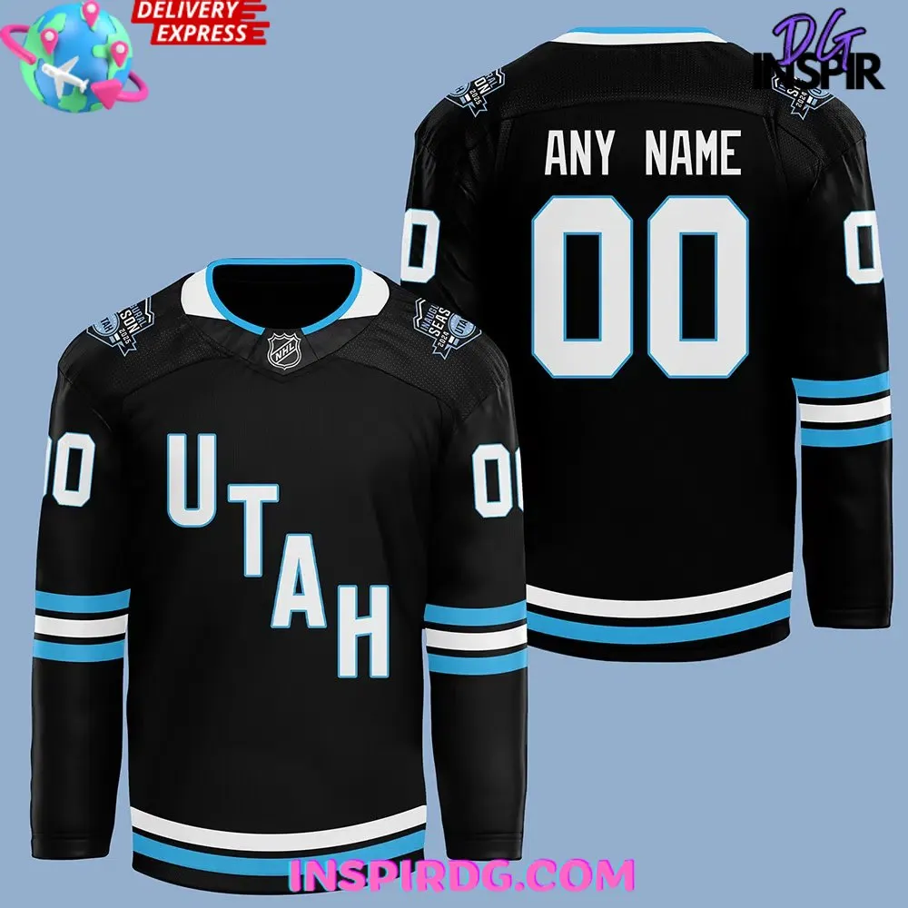 -Utah Hockey Club 2024 Black Hockey Jersey