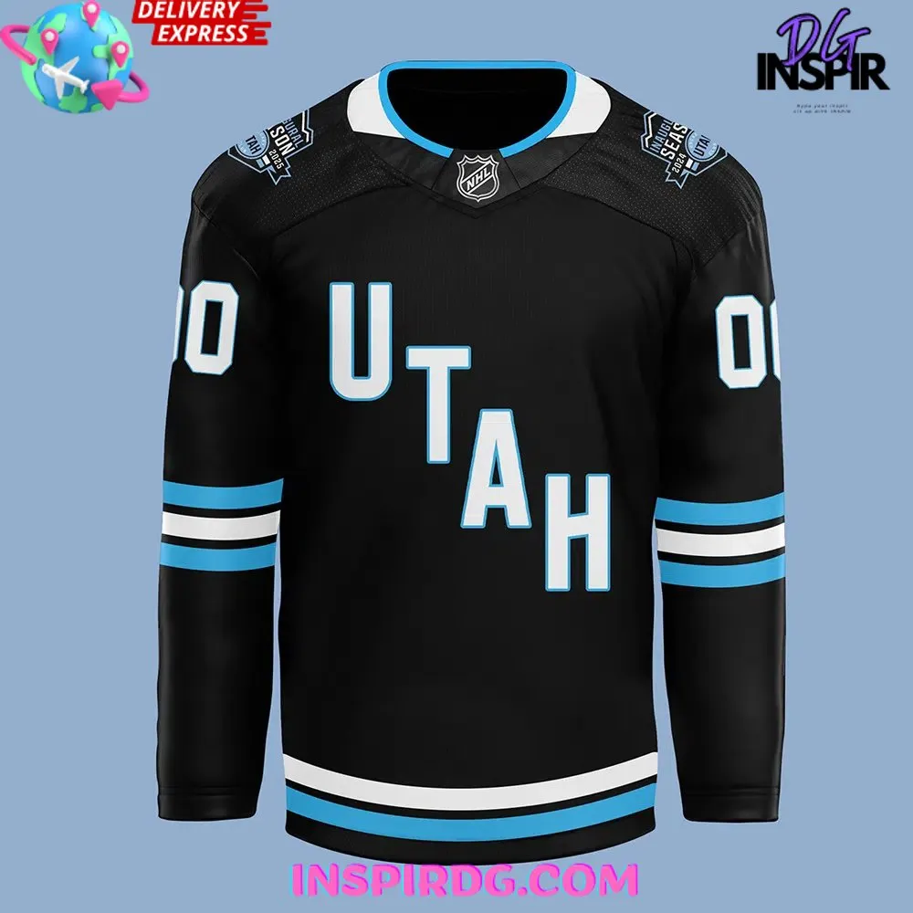 -Utah Hockey Club 2024 Black Hockey Jersey