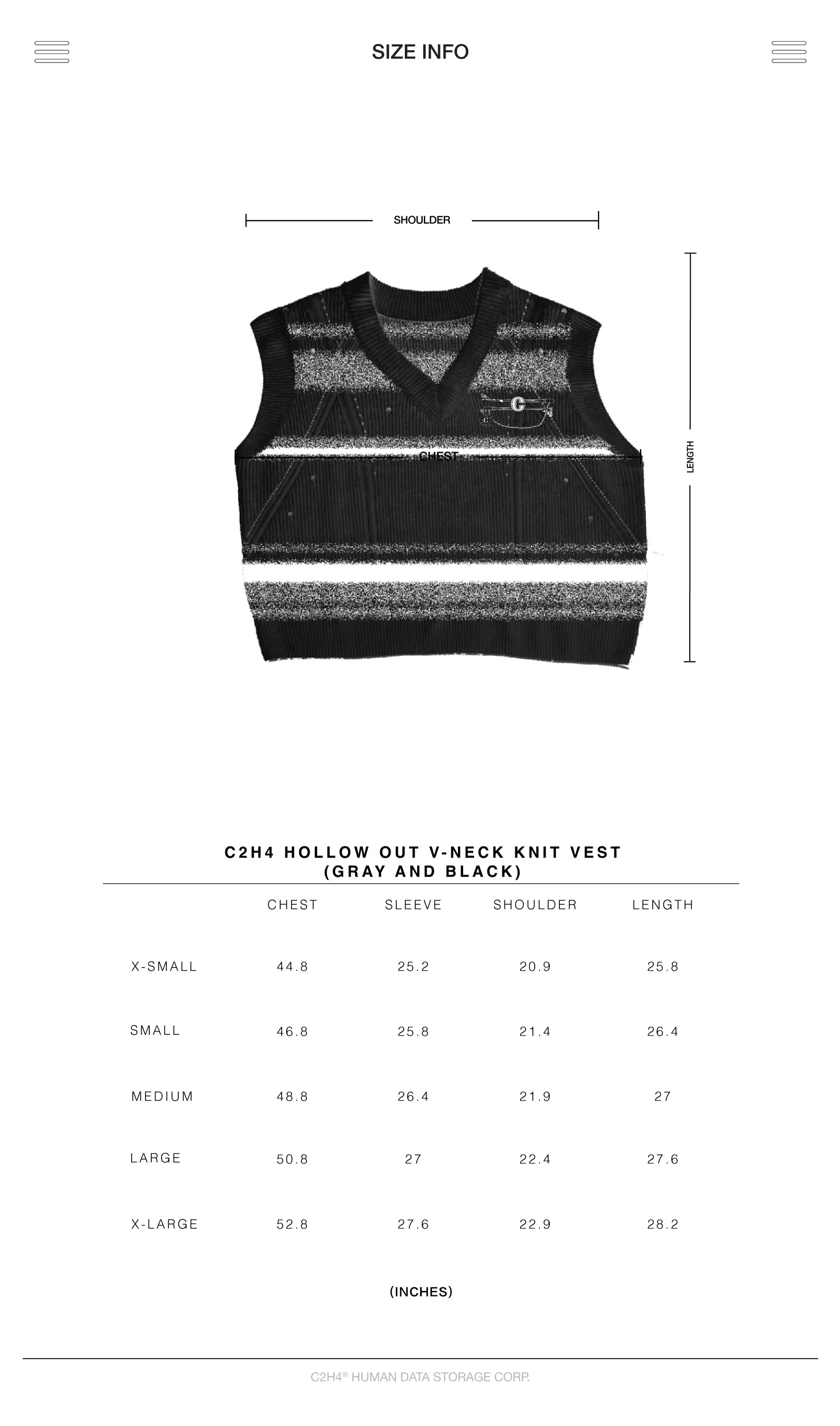 006 - Hollow Out V-Neck Knit Vest
