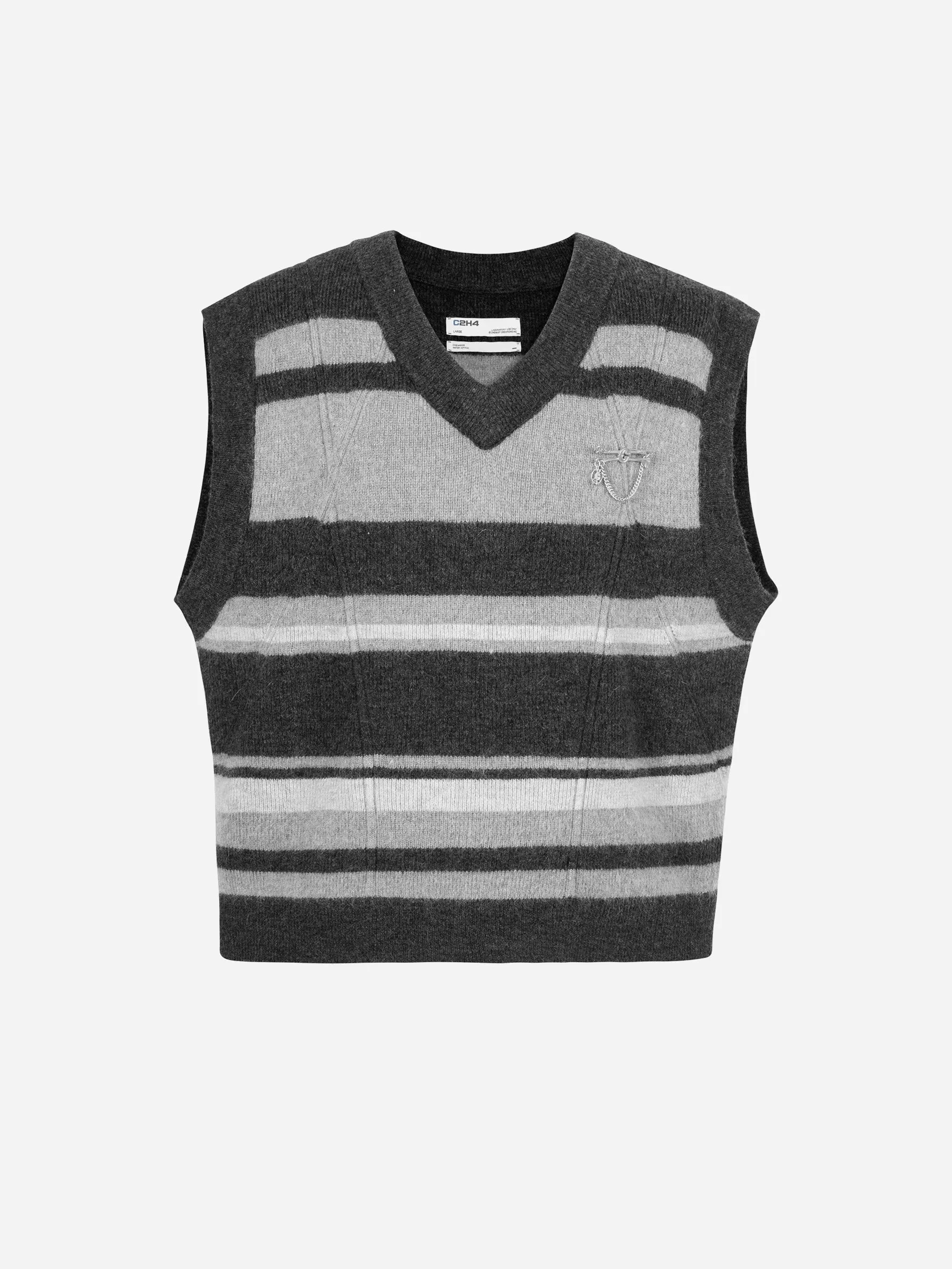 006 - Hollow Out V-Neck Knit Vest