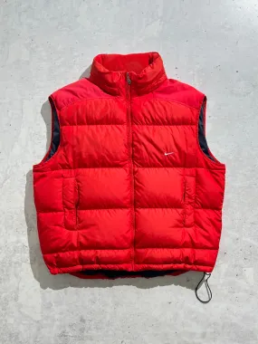 00's Nike Swoosh Down Fill Puffer Gilet (XXL)