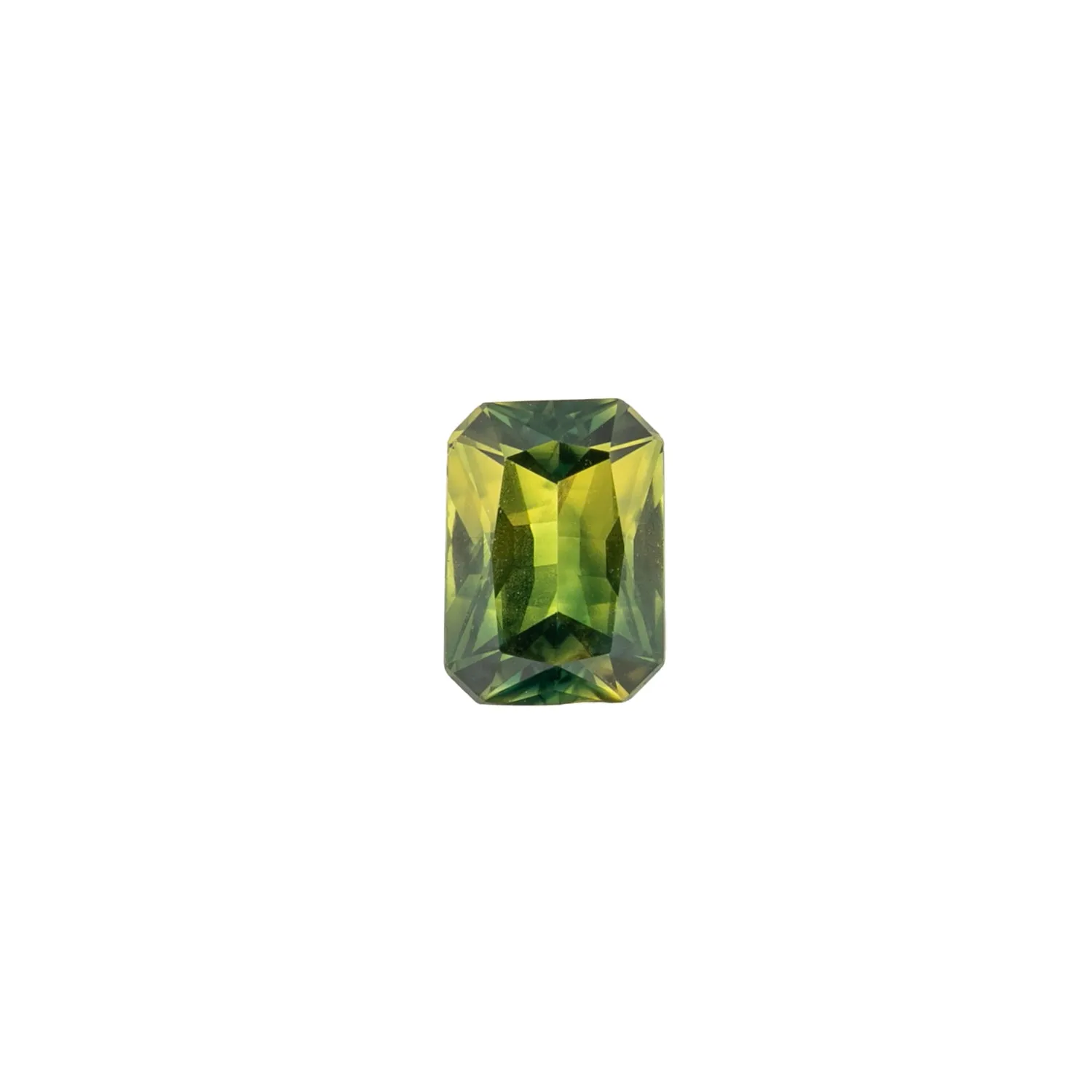 0.94ct Emerald Cut Green Queensland Sapphire SF334