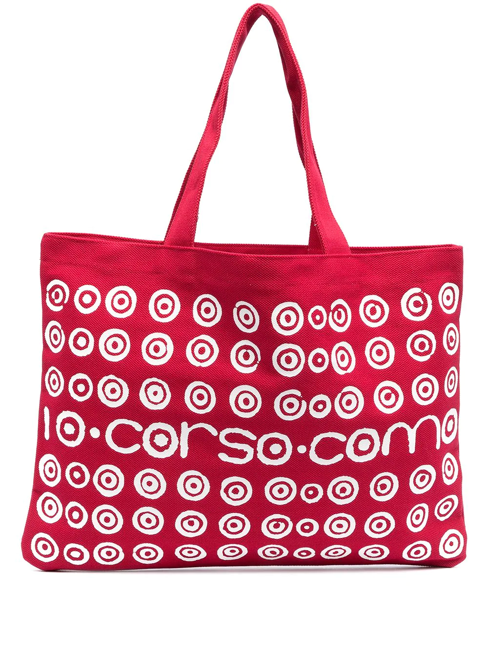 10 CORSO COMO spiral logo print tote bag - Red