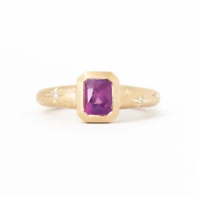 1.15 ct Pink Sapphire Cosmic Solitaire