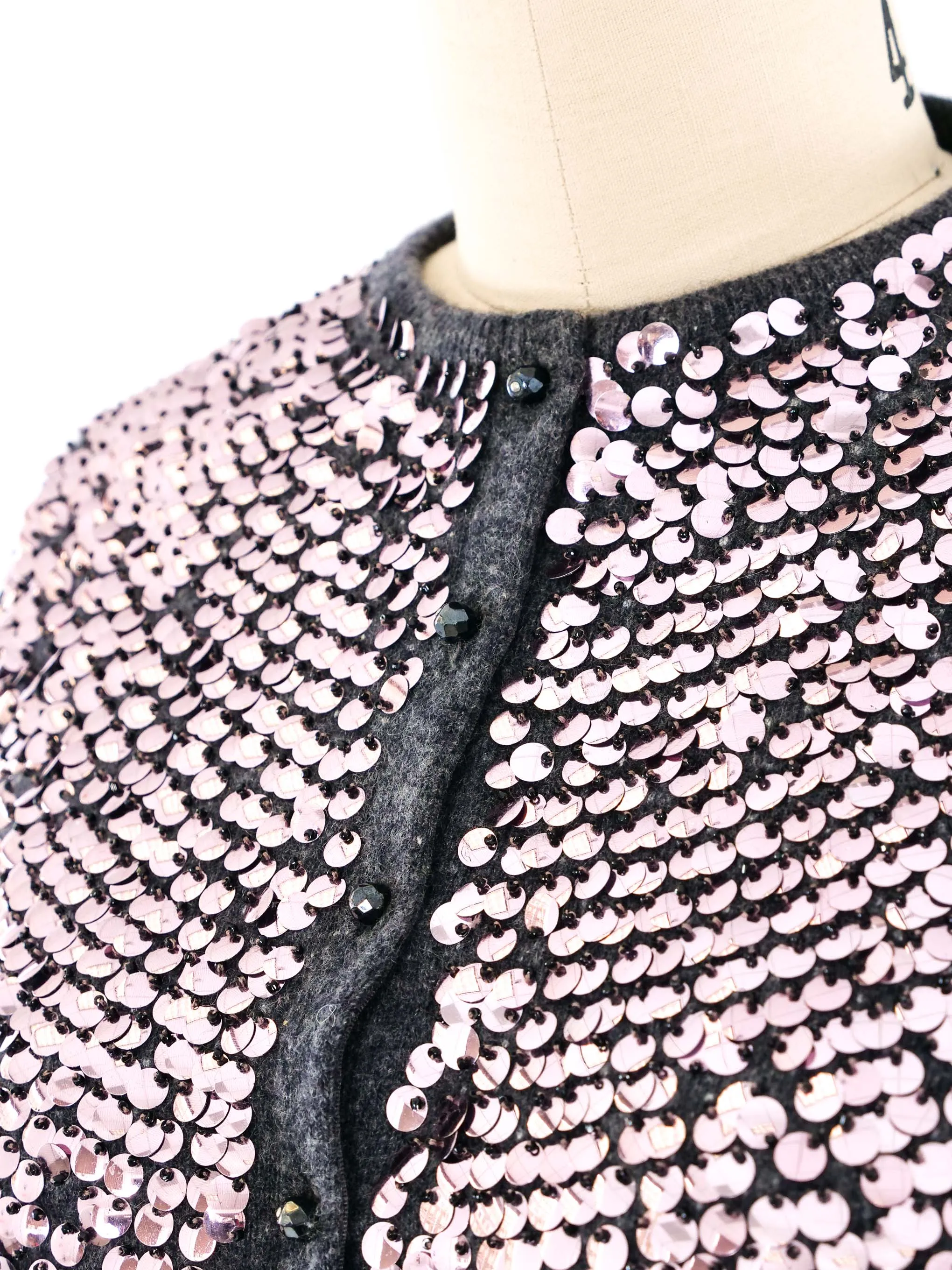 1950’s Sequin Accented Cashmere Cardigan
