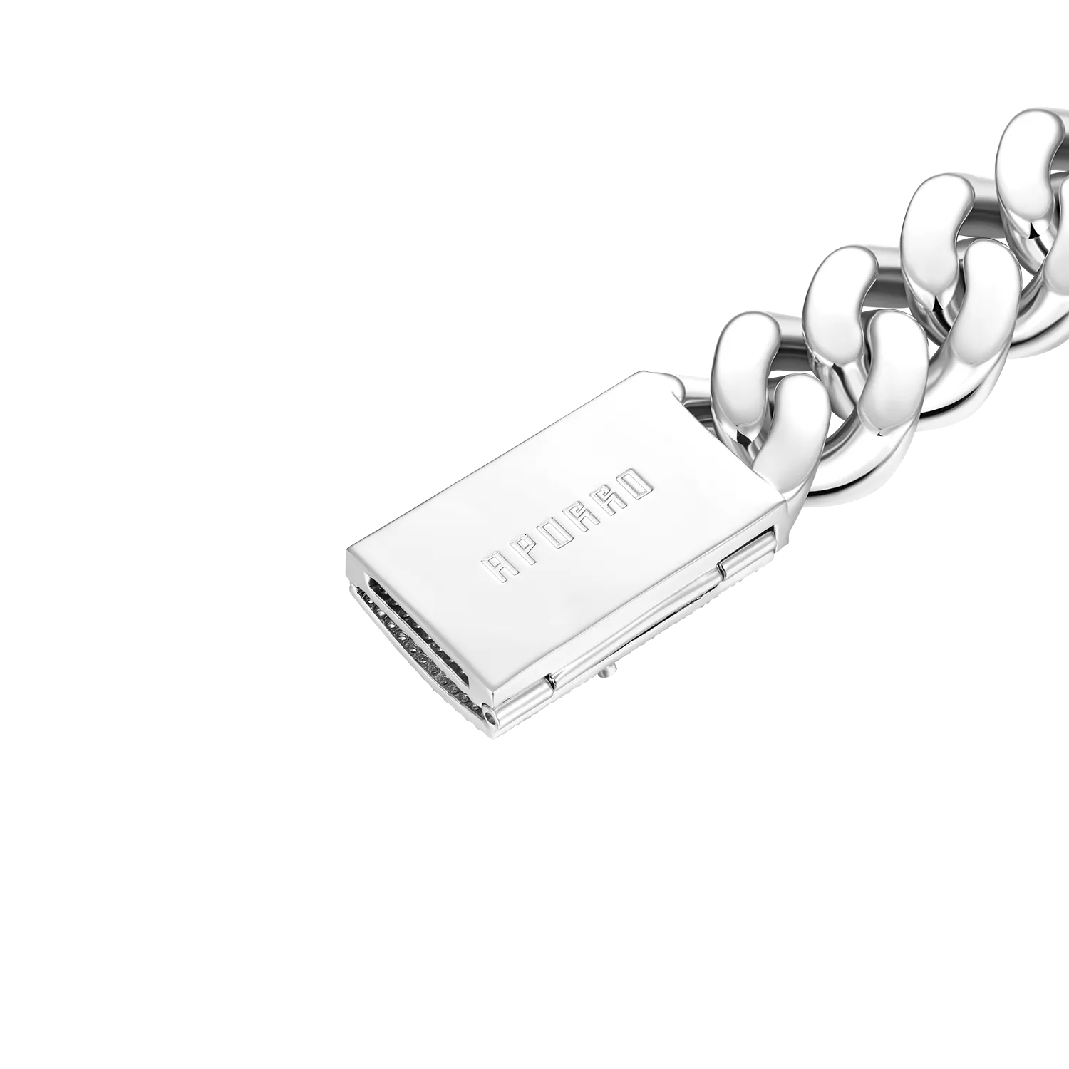 19mm Aporro A® Box Clasp Cuban Link Bracelet