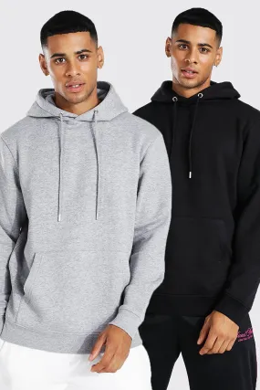 2 Pack Basic Hoodie