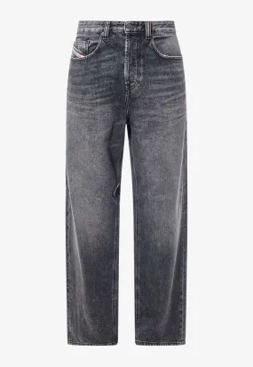 2001 D-Marco Logo Patch Washed Jeans
