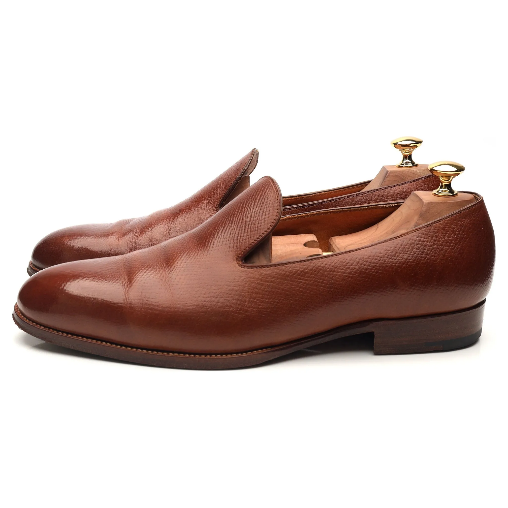 '530' Tan Brown Leather Loafers UK 9.5 G