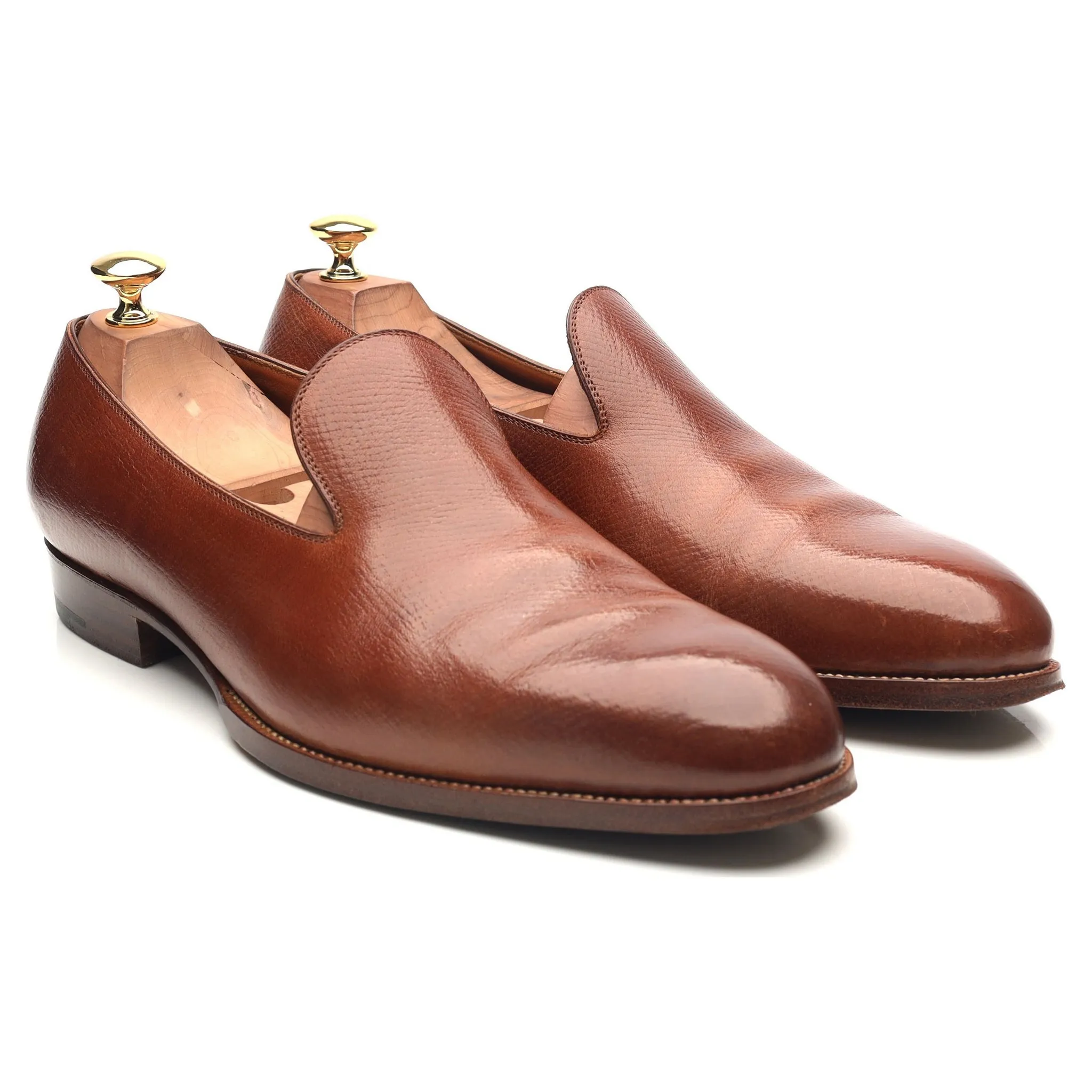 '530' Tan Brown Leather Loafers UK 9.5 G