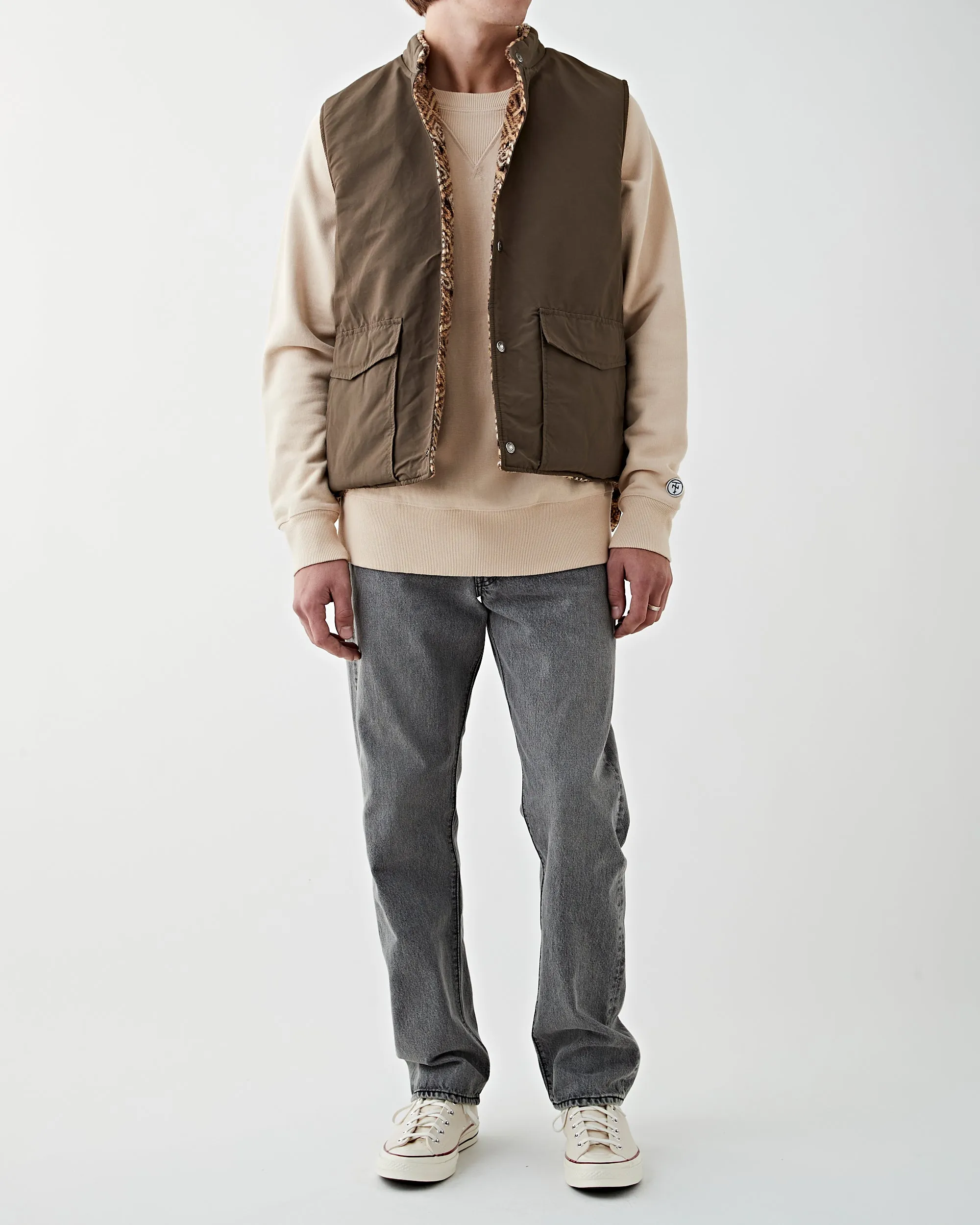 60/40 Cloth Reversible Vest Army Green