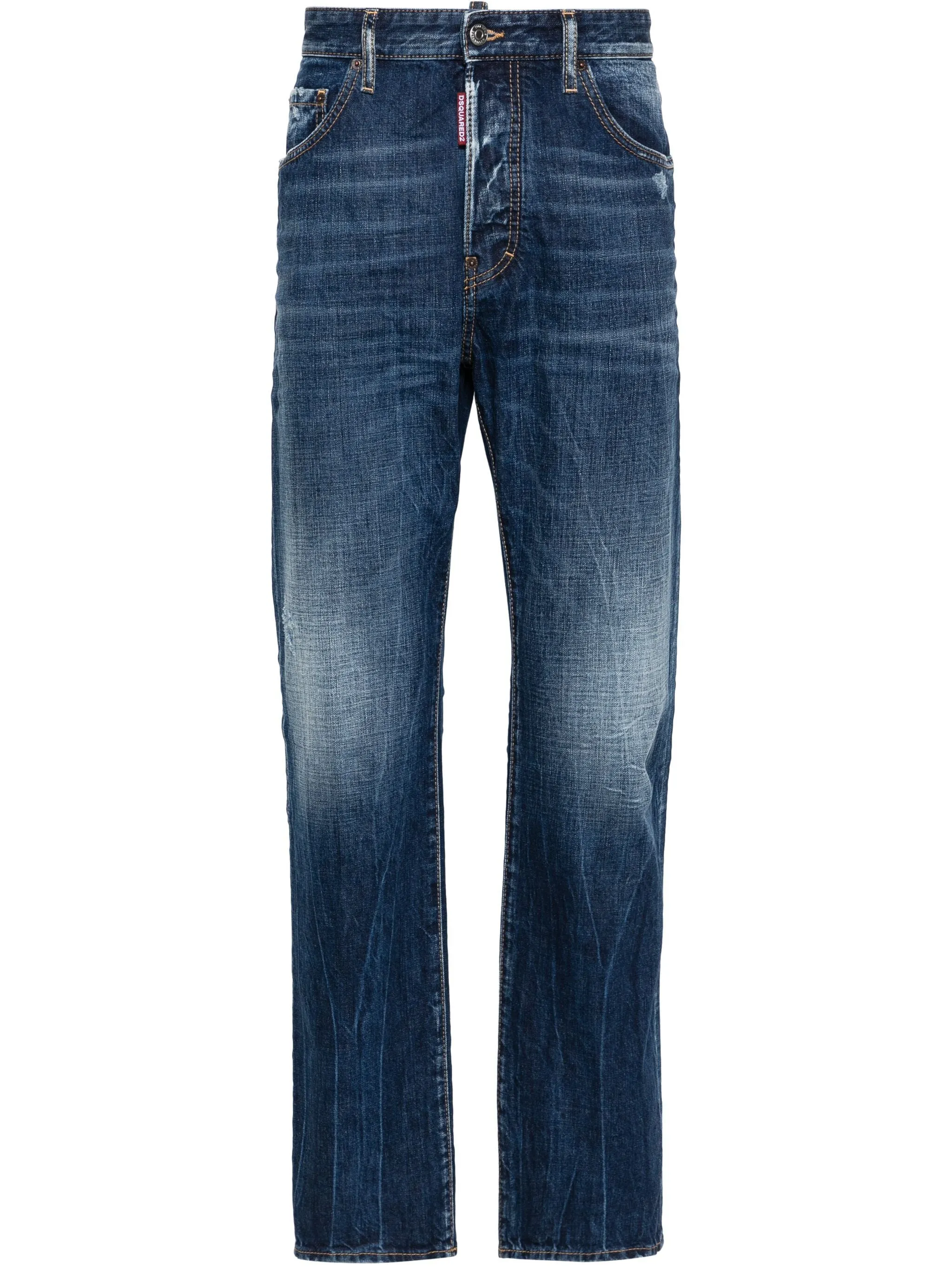 642 mid-rise straight-leg jeans