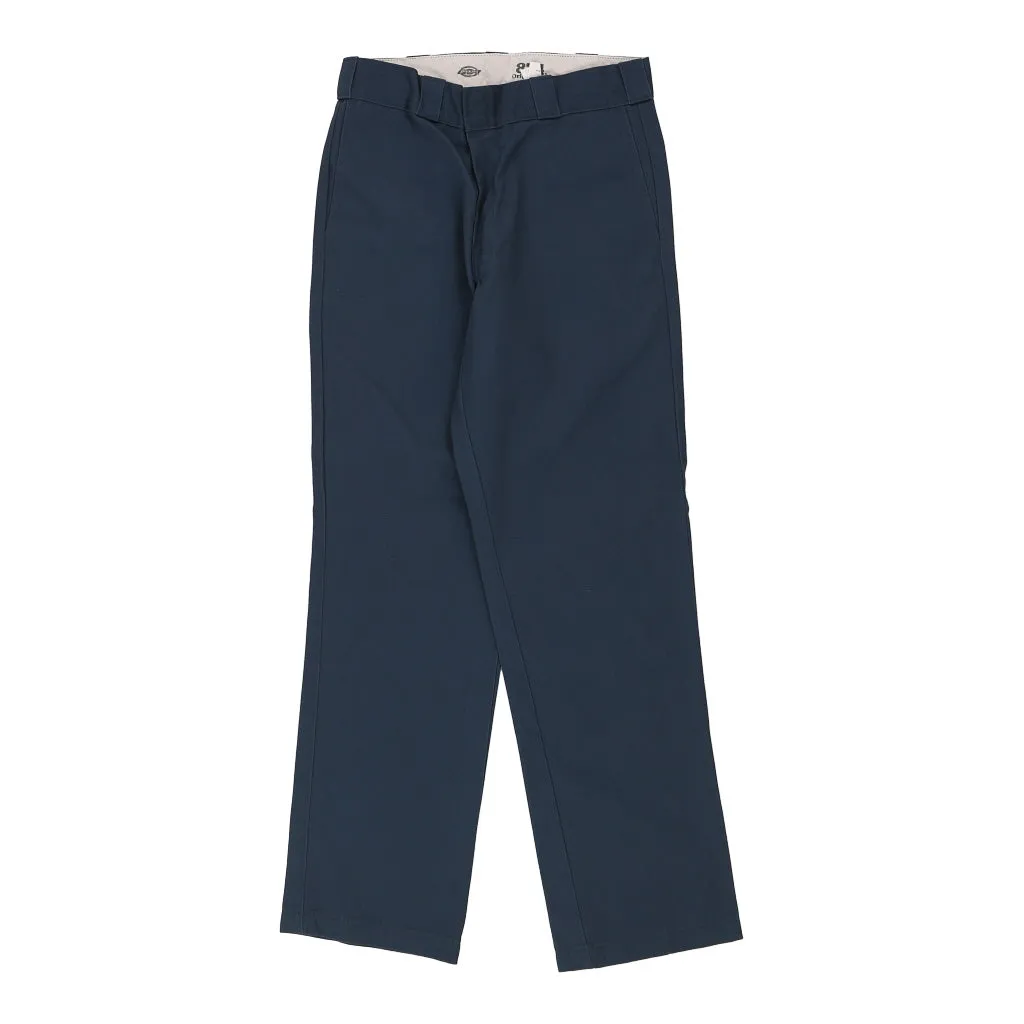 874 Dickies Trousers - 30W 32L Navy Cotton Blend