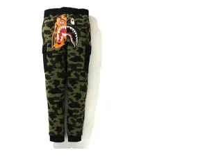 A BATHING APE 1ST CAMO TIGER SHARK SLIM SWEAT CARGO PANTS