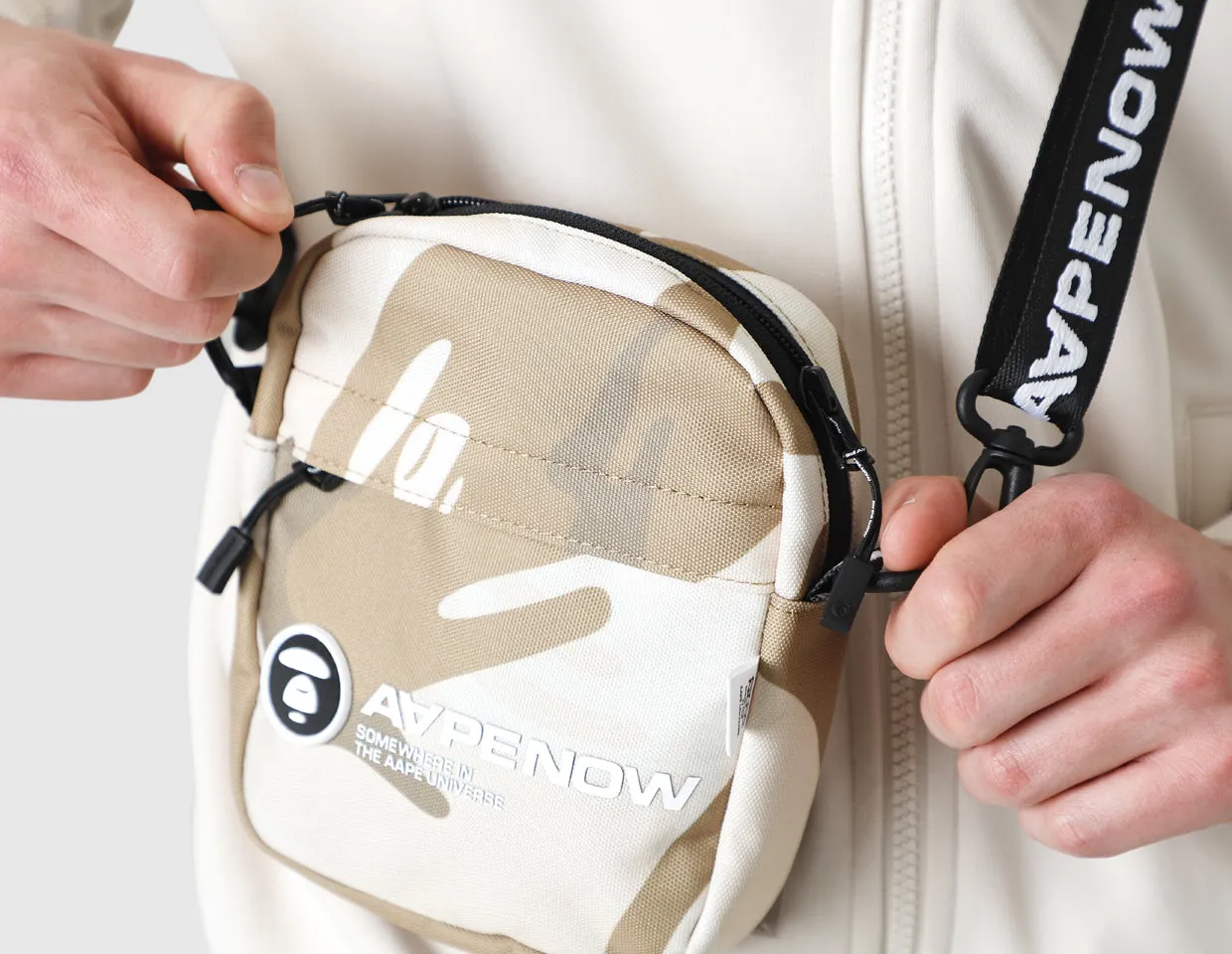 AAPE Small Shoulder Bag / Beige Ivory