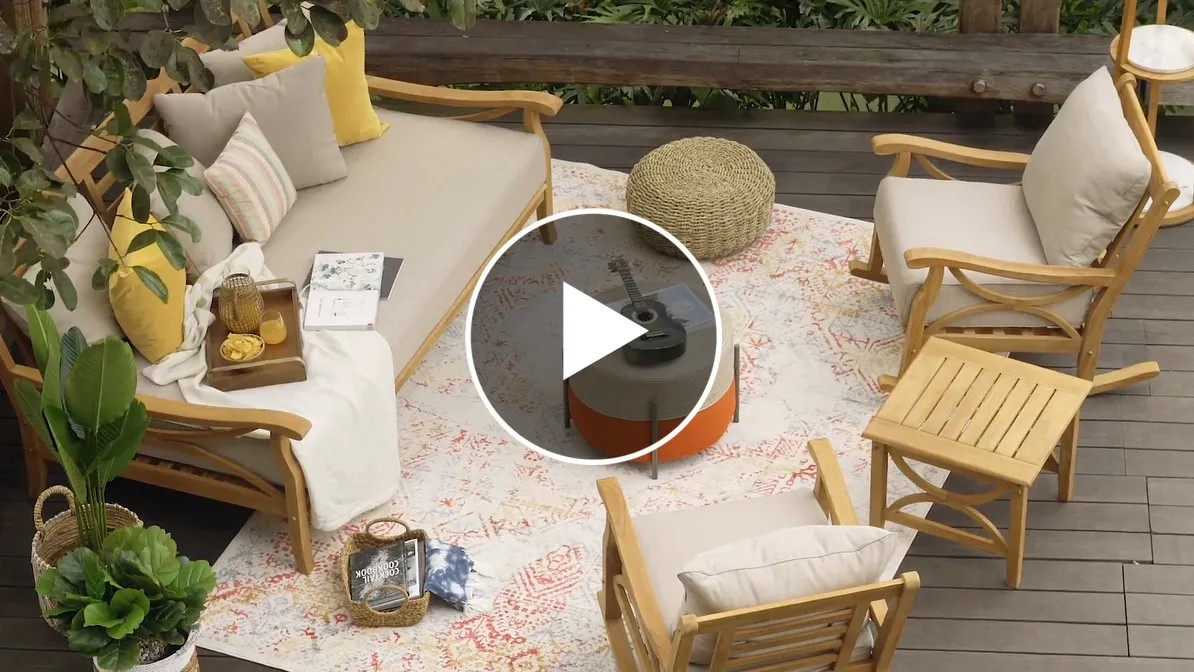 Abbington Teak Wood Outdoor Side Table