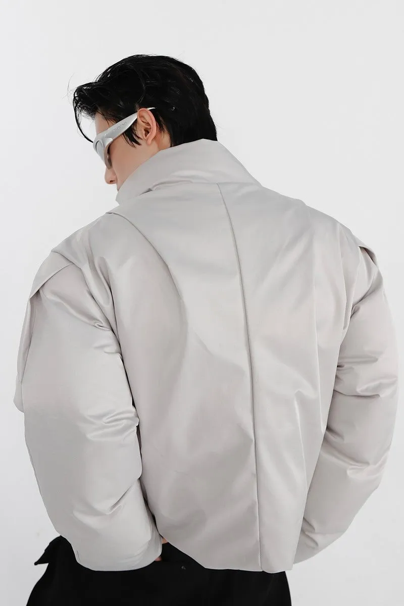 AC PU Leather Down Jacket