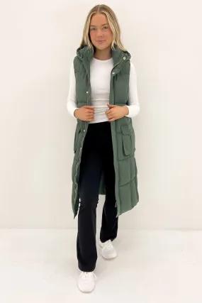 Active Midi Vest Green