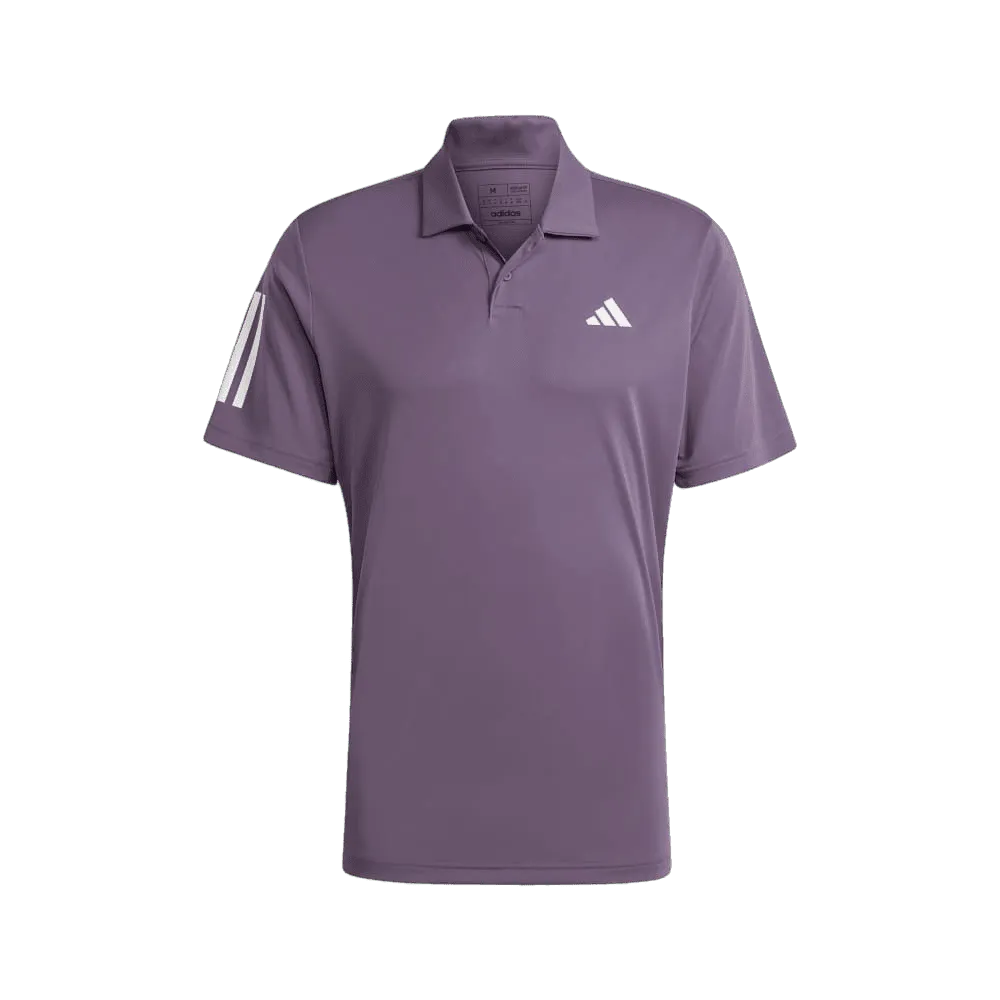 Adidas Club 3 Stripe Tennis Polo Shirt