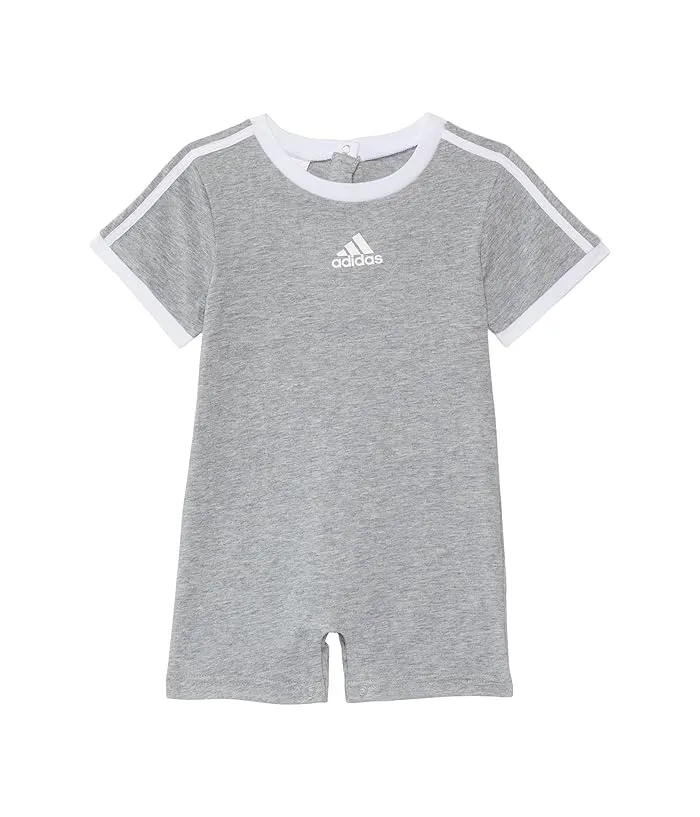 adidas Kids 3S Logo Heather Romper(Infant)