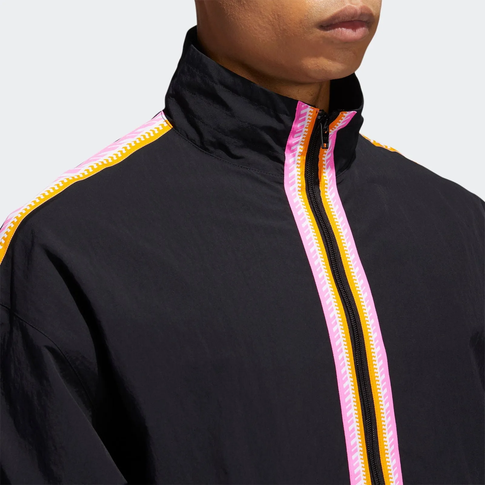 adidas Originals Taped Anorak Jacket - Black
