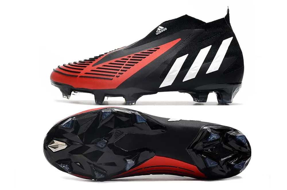 adidas Predator Edge+ FG Football - Black/White/Red