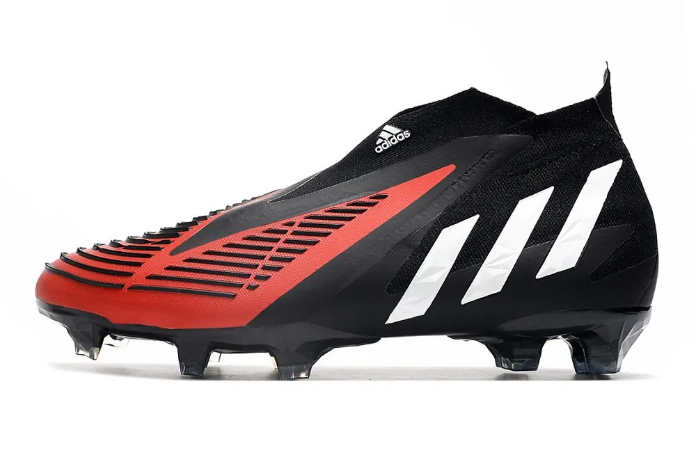 adidas Predator Edge+ FG Football - Black/White/Red