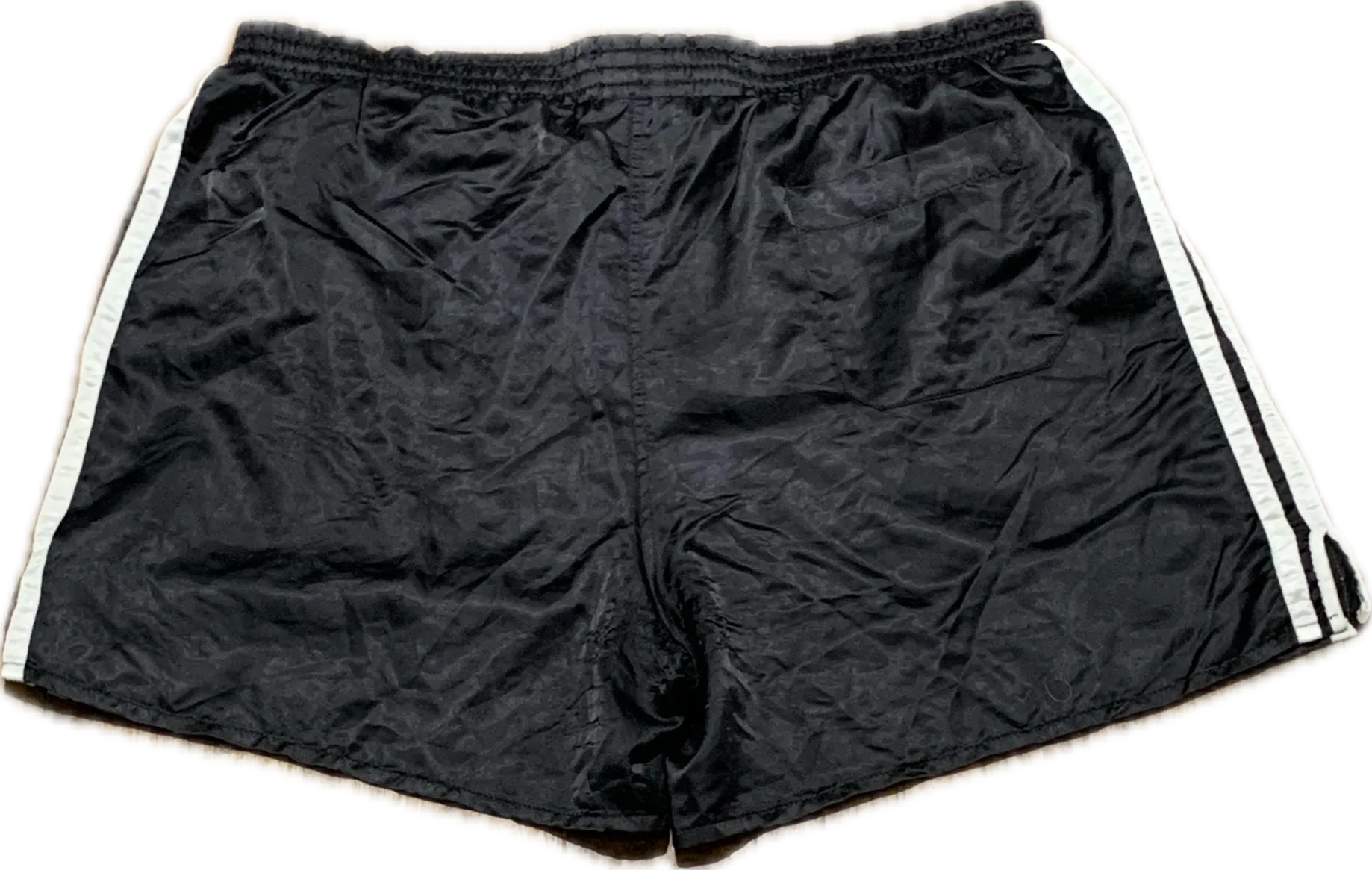  Adidas satin football shorts black - XL