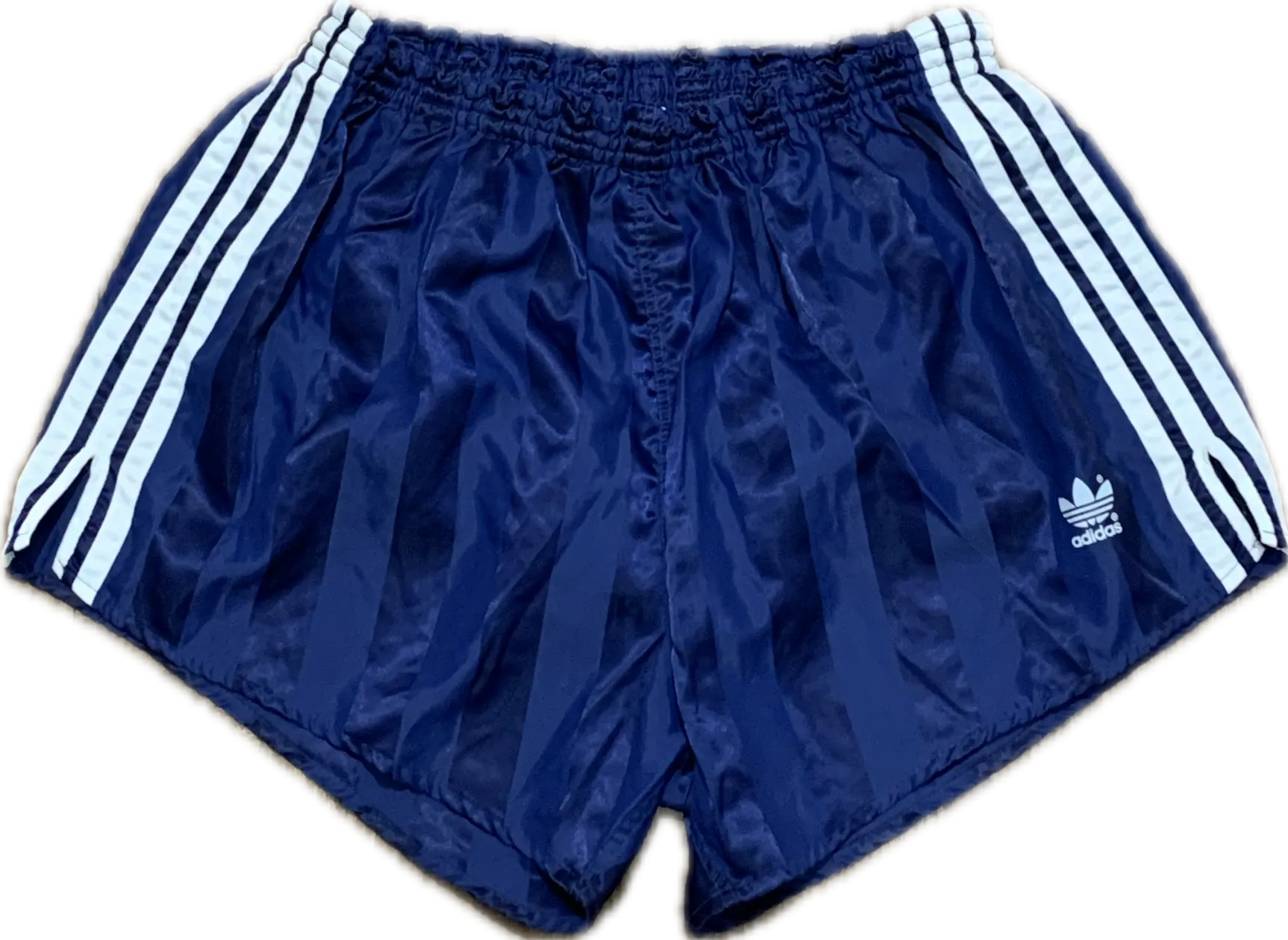Adidas satin football shorts dark blue XL - Rare