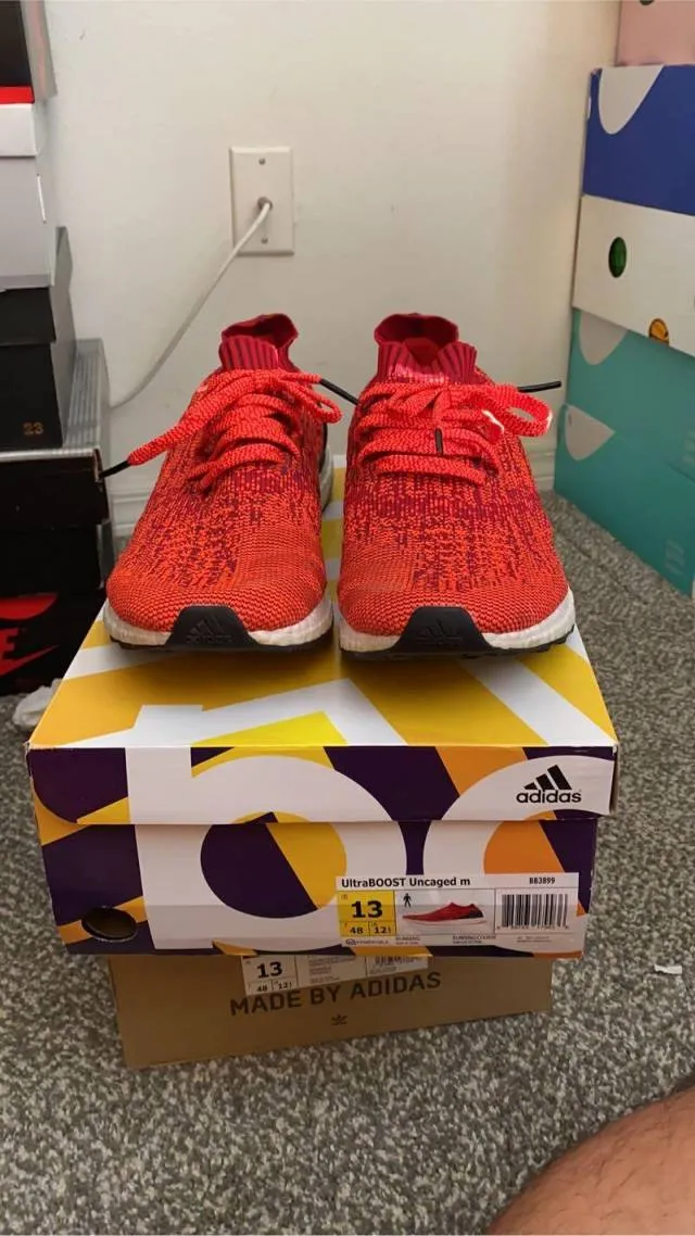 Adidas UltraBOOST Uncaged solar red