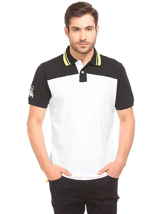 Aeropostale Colour Block Pique Polo Shirt