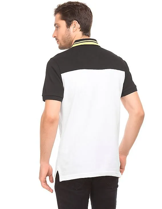 Aeropostale Colour Block Pique Polo Shirt