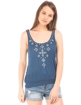 Aeropostale Embroidered Viscose Tank Top