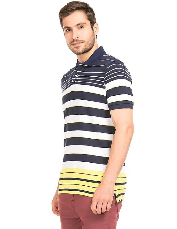 Aeropostale Striped Regular Fit Polo Shirt