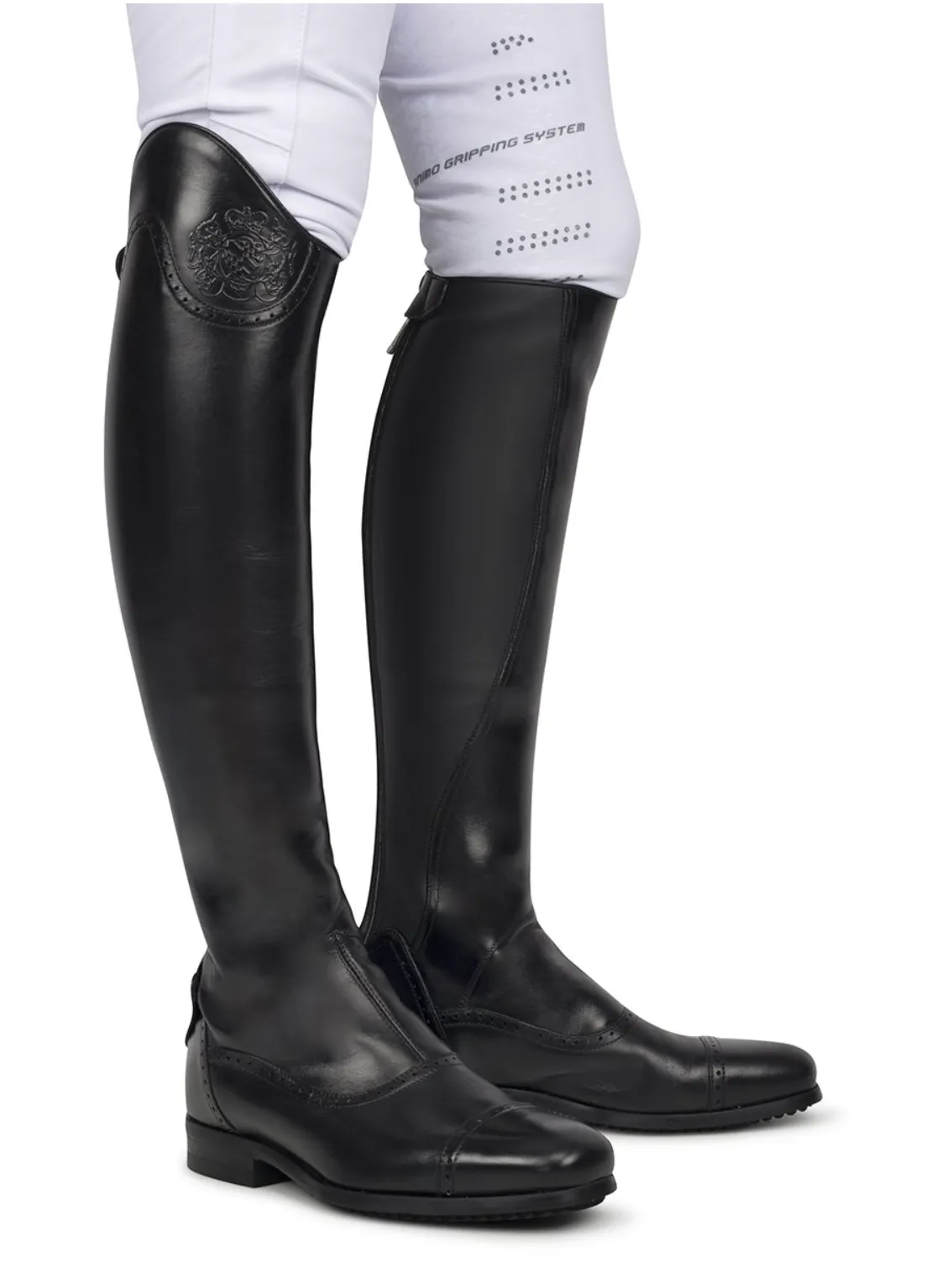 AF Black Polished Showjumping Boot 33202