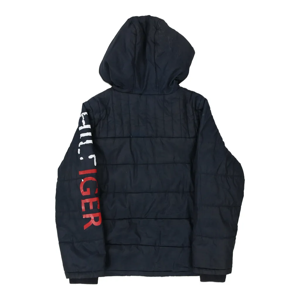 Age 13 Tommy Hilfiger Spellout Puffer - Medium Black Polyester