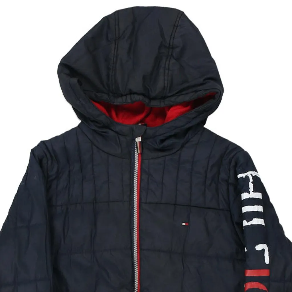 Age 13 Tommy Hilfiger Spellout Puffer - Medium Black Polyester