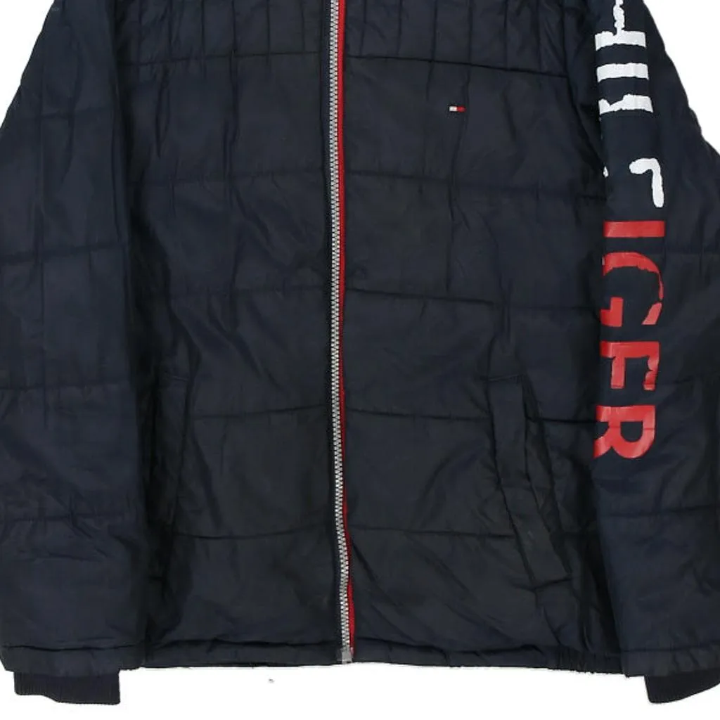 Age 13 Tommy Hilfiger Spellout Puffer - Medium Black Polyester