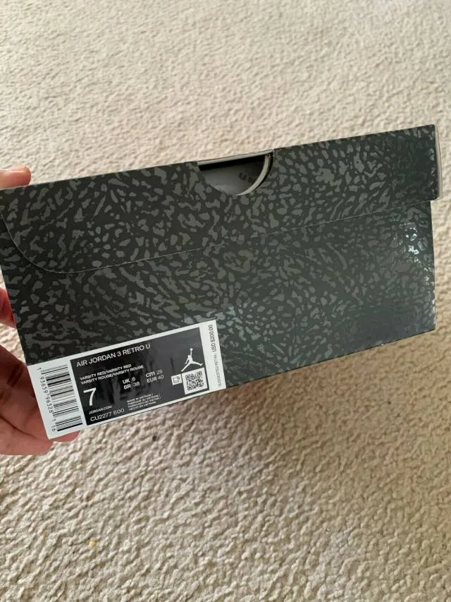 Air jordan 3 red cement nike chi
