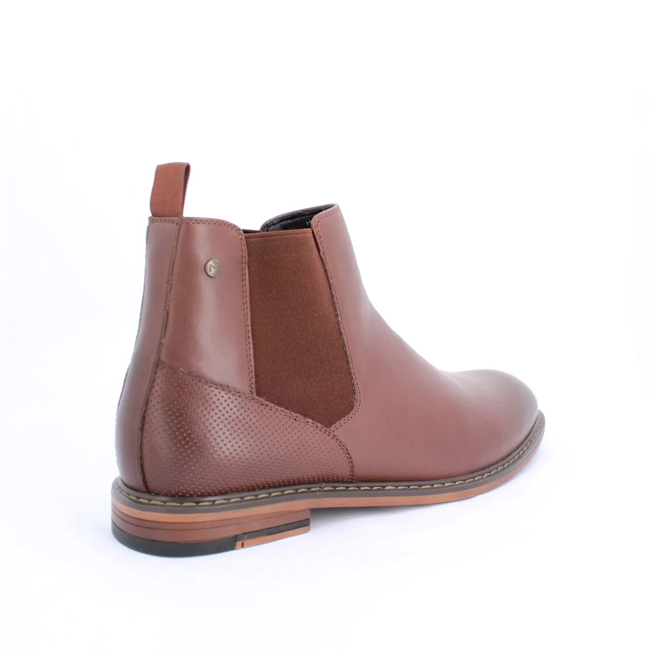 ALBERS MENS CHELSEA BOOTS-BROWN