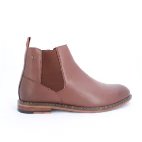 ALBERS MENS CHELSEA BOOTS-BROWN