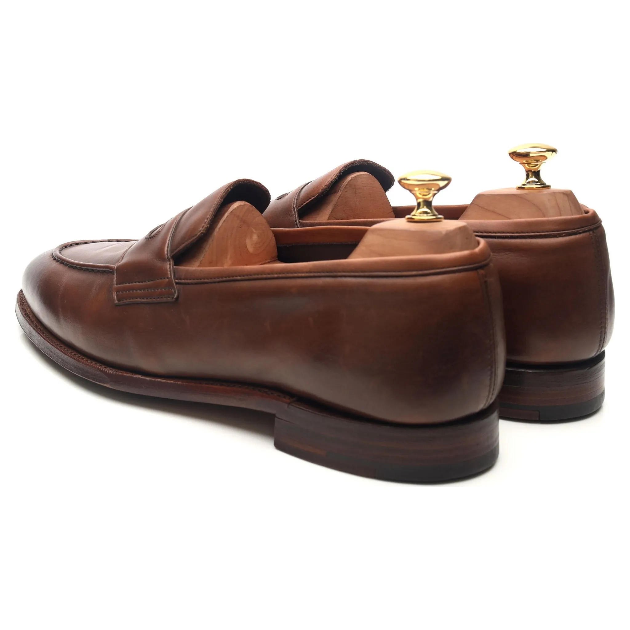 'Aldgate' Brown Leather Loafers UK 10 E