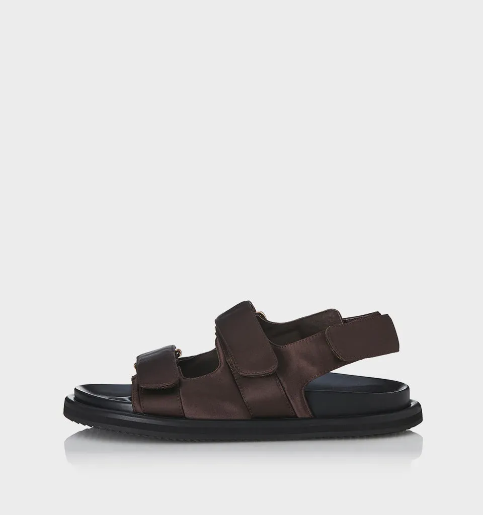 ALIAS MAE Womens Darcy Sandals - Choc Satin