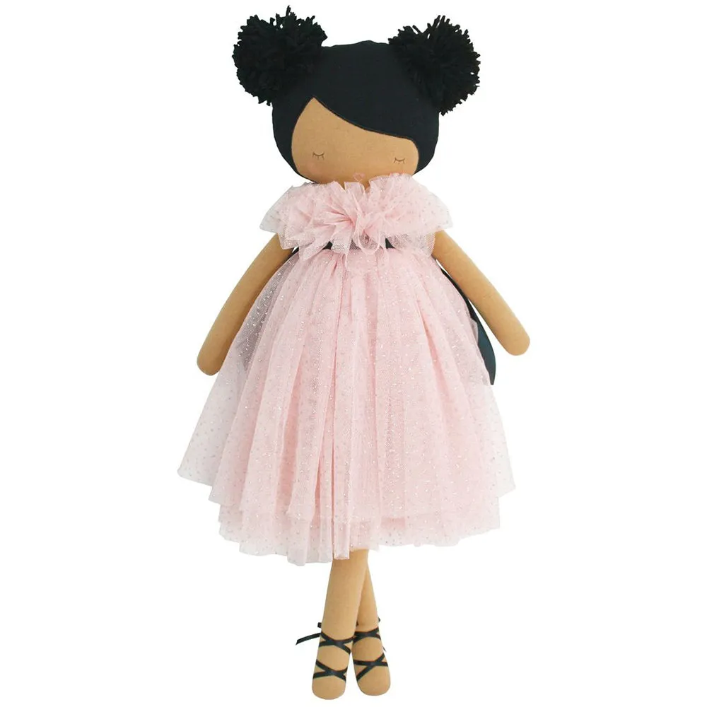 Alimrose Valentina Pom Pom Doll - Sparkle Pink