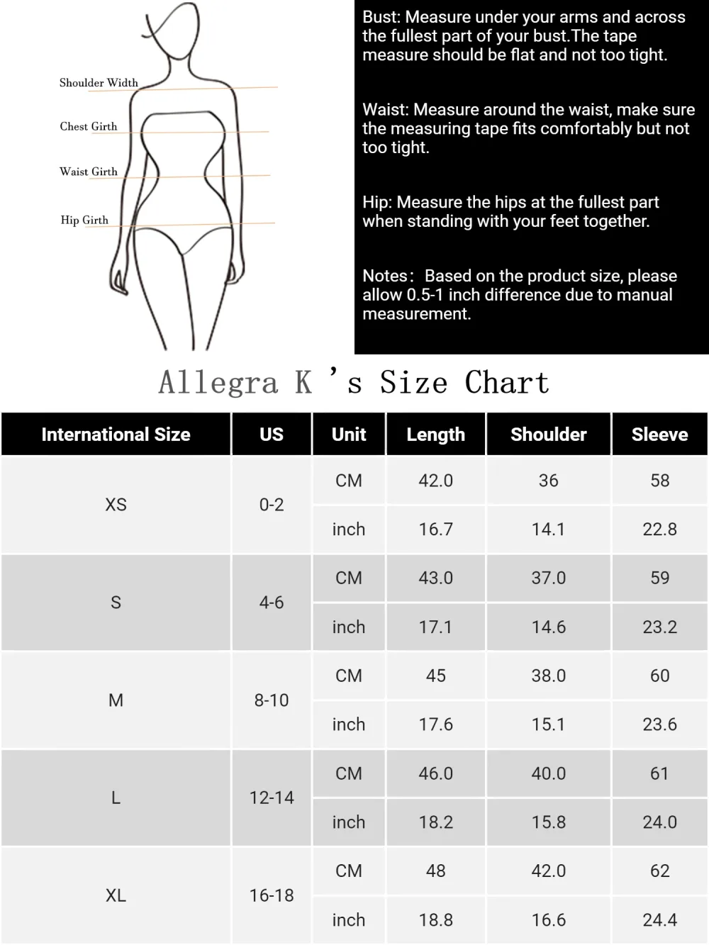 Allegra K- Palid Open Front Cropped Bolero Jacket