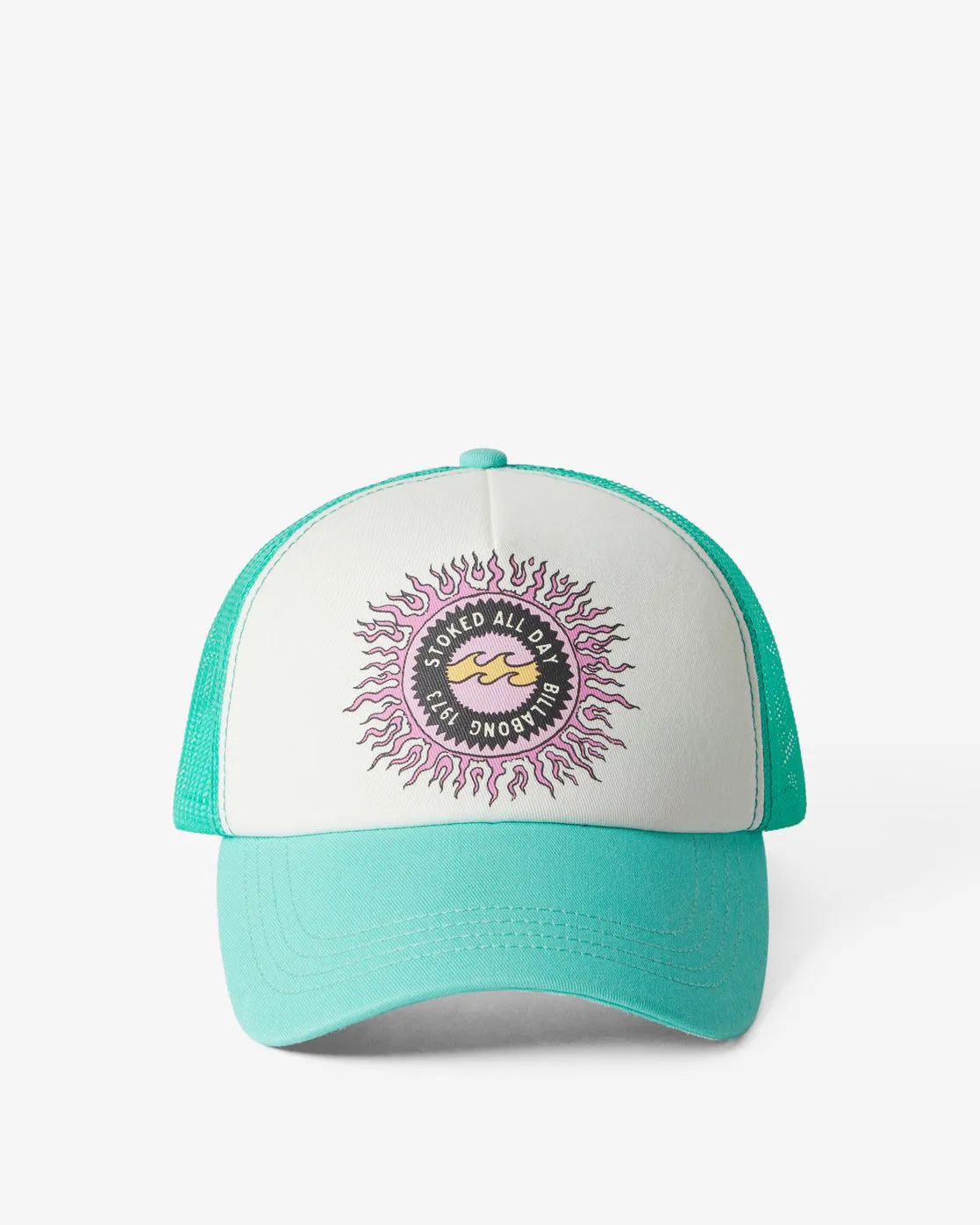 Aloha Forever Trucker Hat - Bright Lagoon