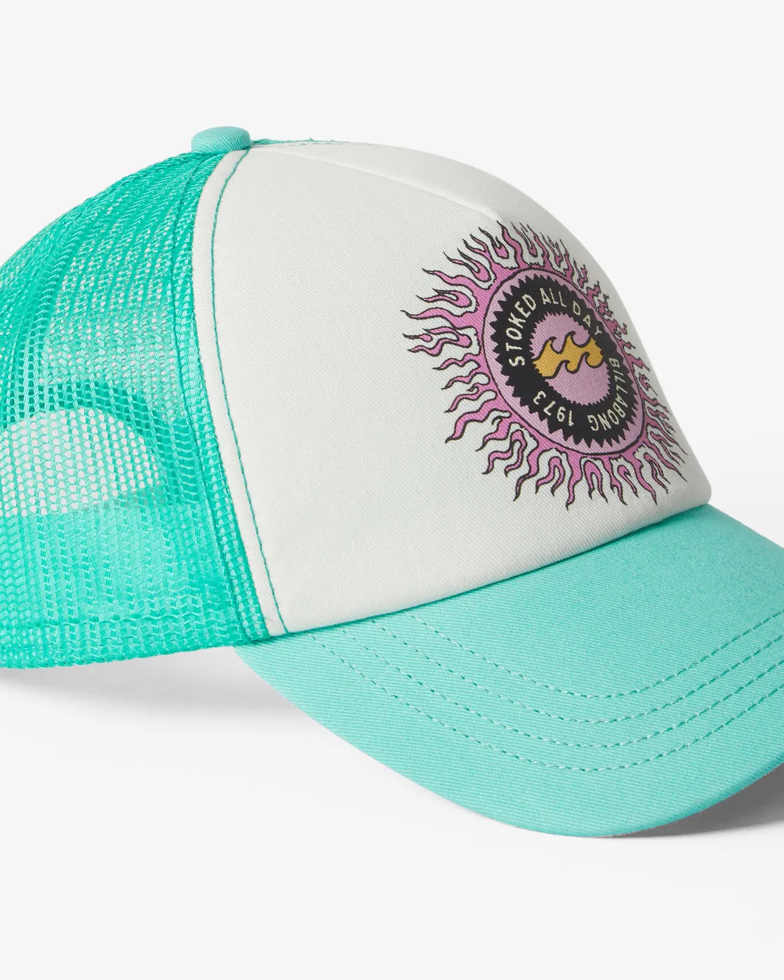 Aloha Forever Trucker Hat - Bright Lagoon