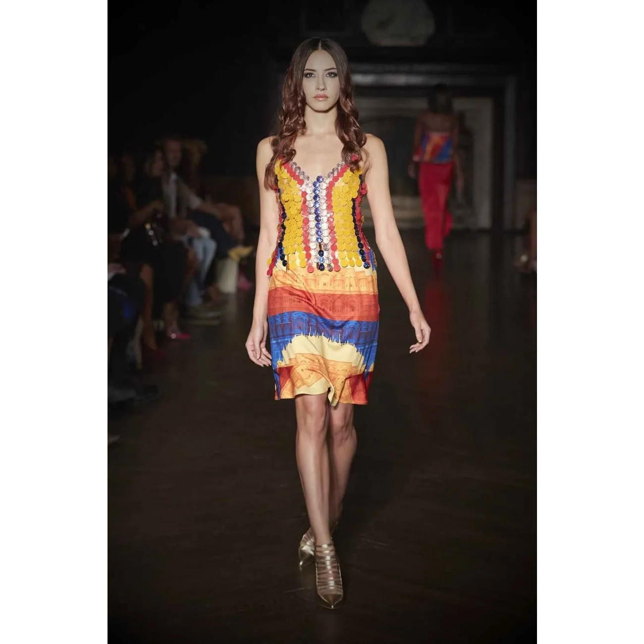 Amaara Stripe Printed Skirt