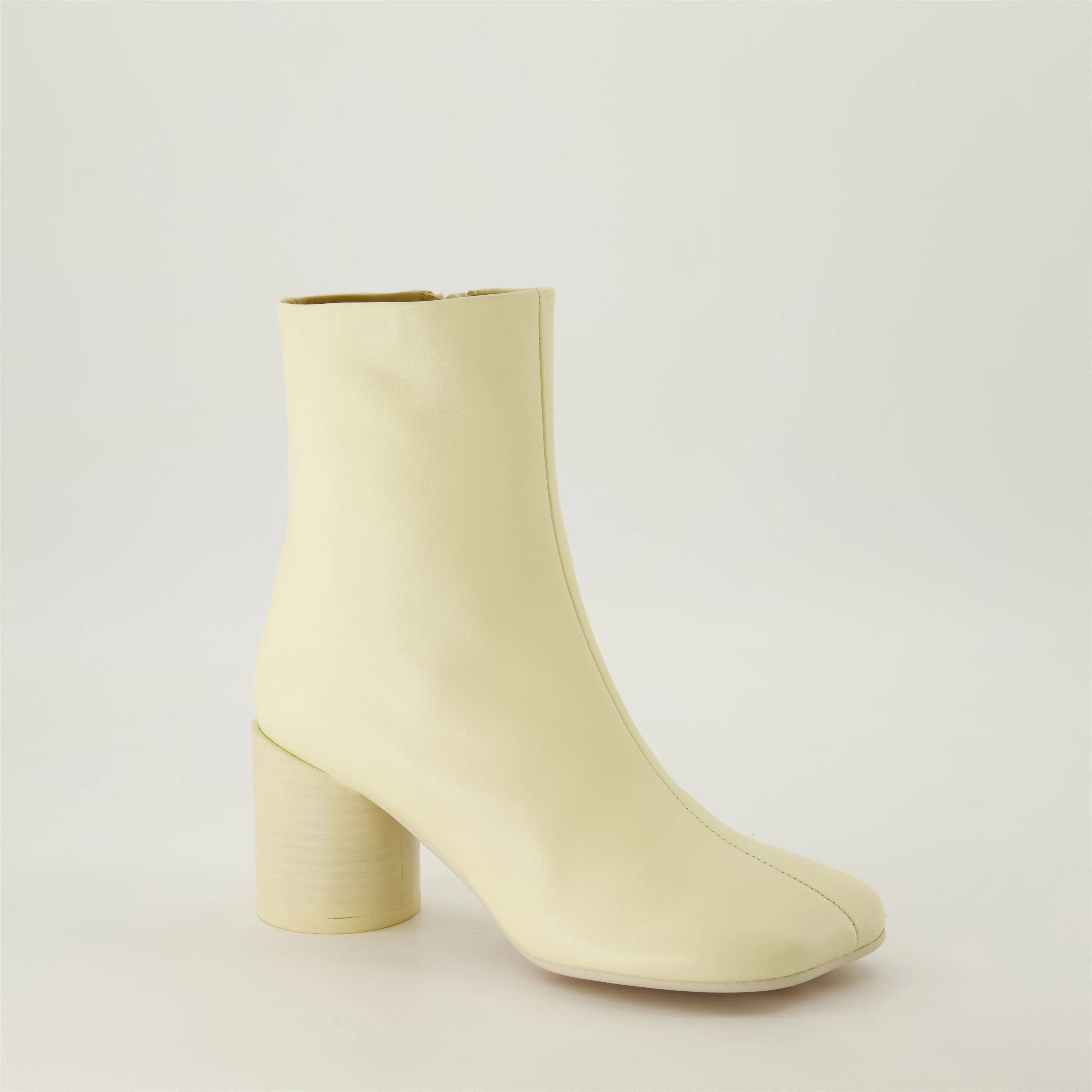 Anatomic Beige Leather Ankle Boots